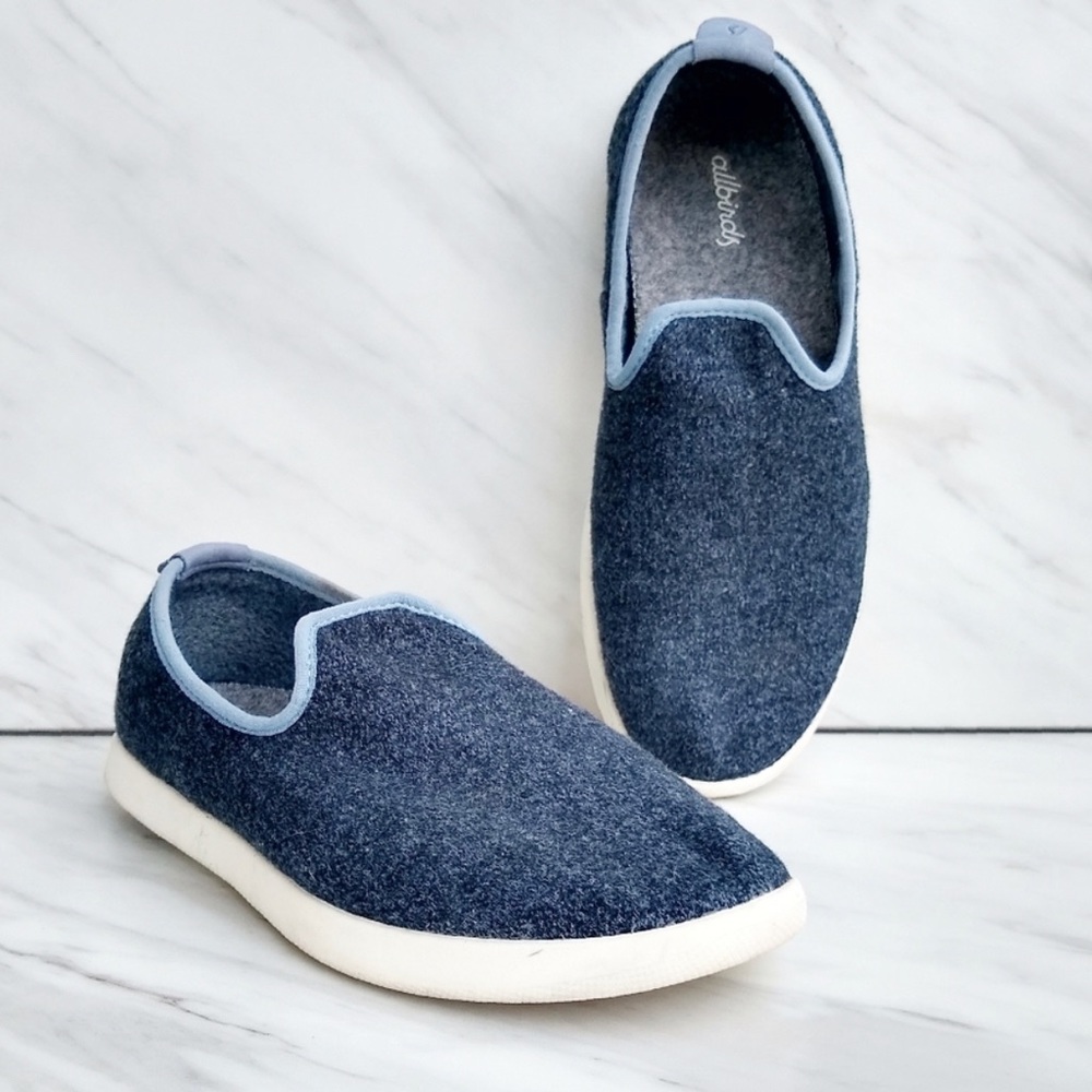 Allbirds Slip On Wool Lounger Sneakers in Blue